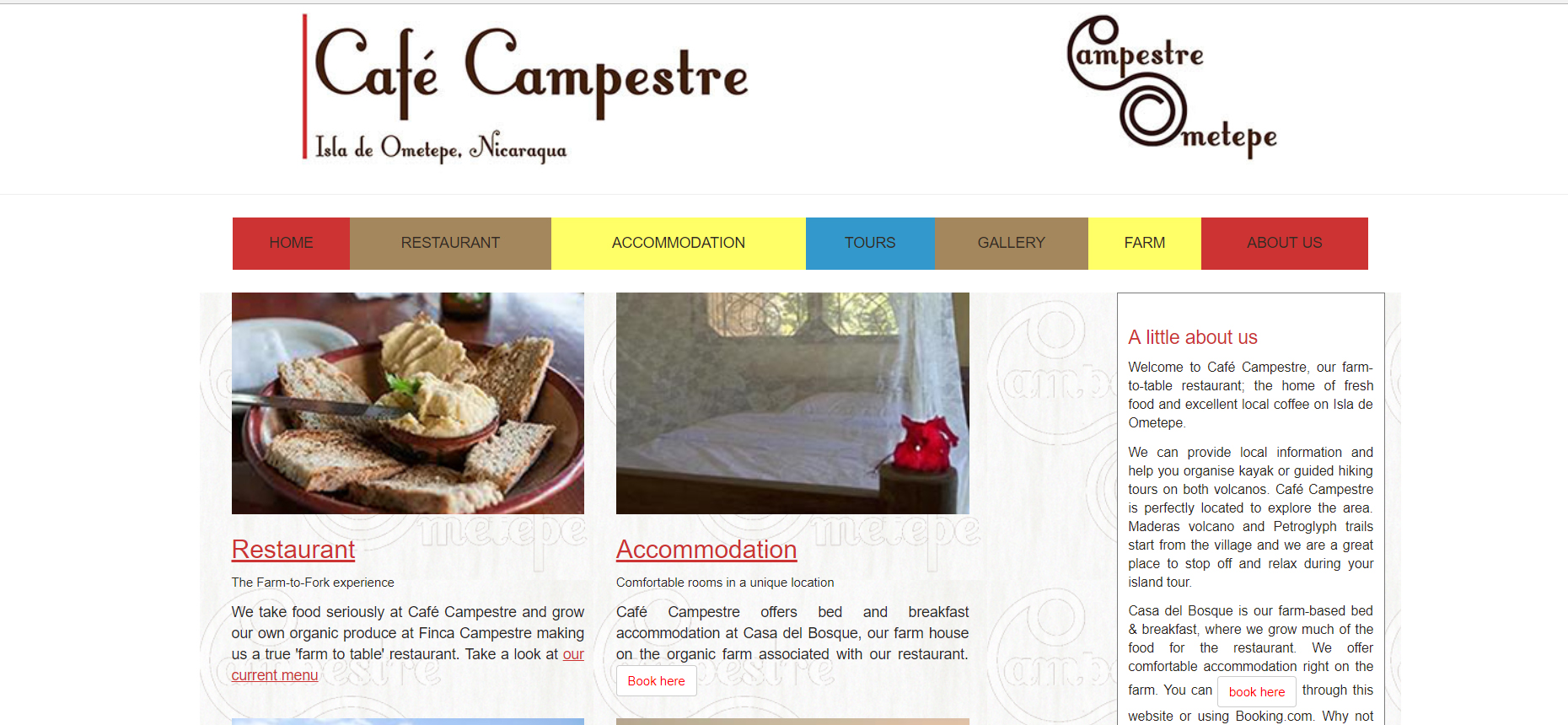 Cafe website